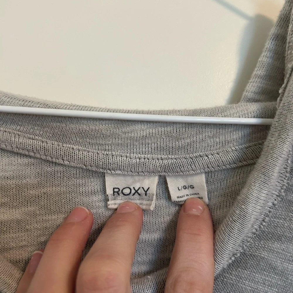 Roxy grey slouchy beach hoodie - Picture 4 of 7